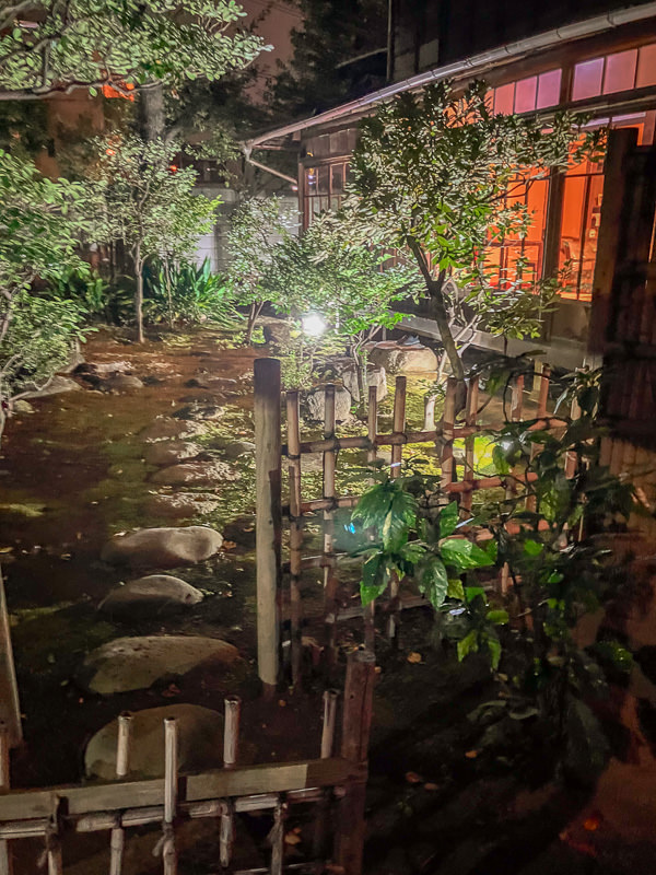 入口から見た庭の様子